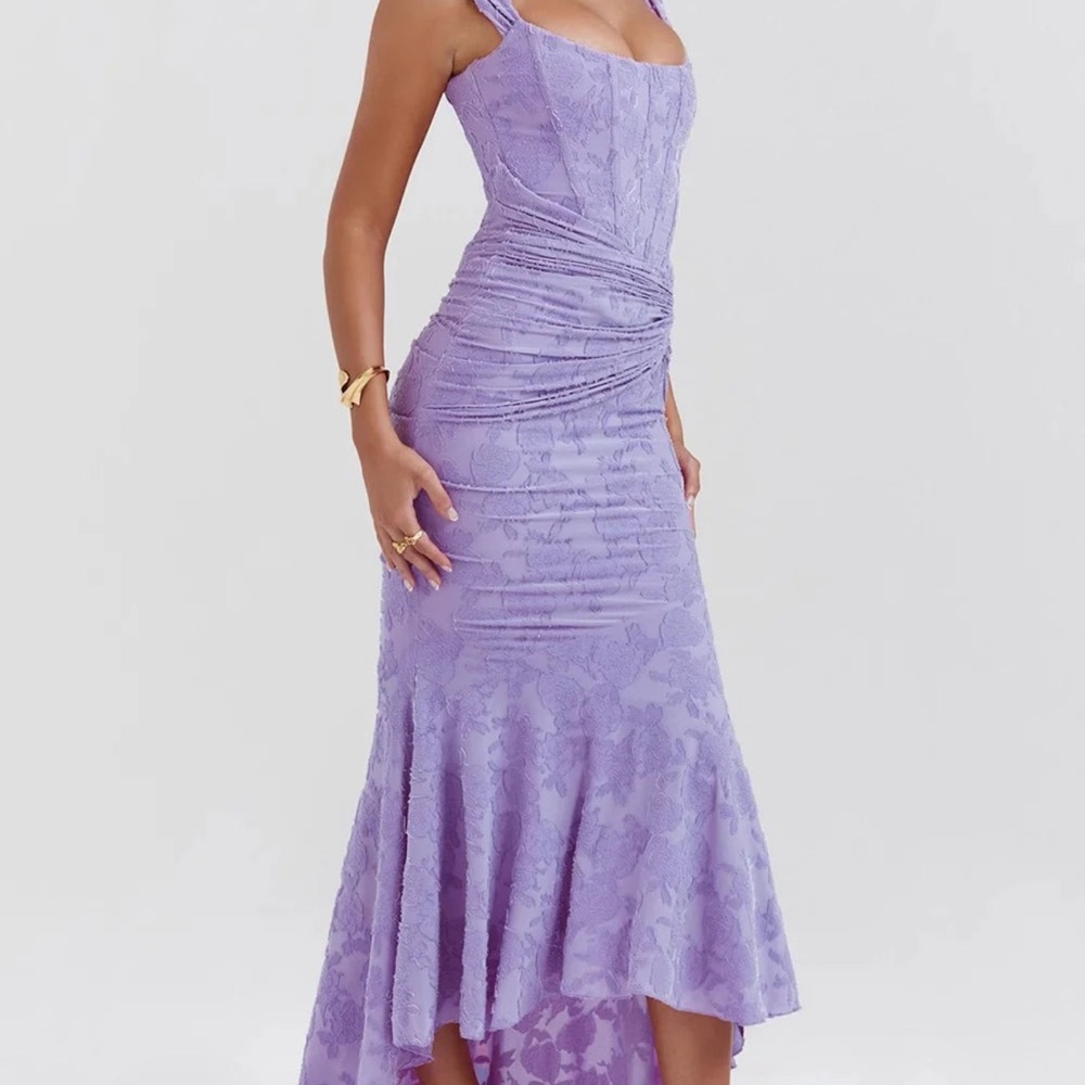 Elegant Lavender Evening Gown